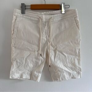 James Perse Off-White Athletic Shorts estilo